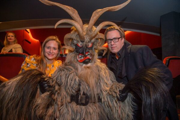 SKY Weltpremiere ´Der Pass - Die rote Jahreszeit bricht an´,
Urania Kino, Wien, 15.1.2019,
Nicholas OFCZAREK, Julia JENTSCH mit Krampus