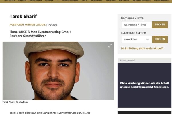Leadersnet - Tarek Sharif